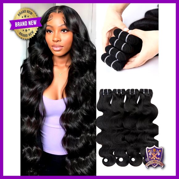 4 Body Wave Human Hair Bundles 22-28 Inch Virgin Remy Triple Lifespan